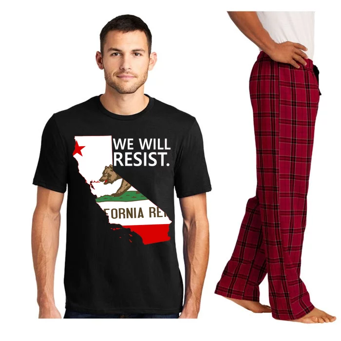 We Will Resist. California Flag Resistance Anti Trump Pajama Set