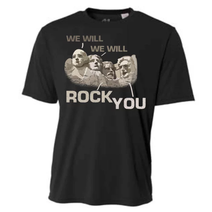 We Will Rock You Presidents Mt.Rushmore Cooling Performance Crew T-Shirt