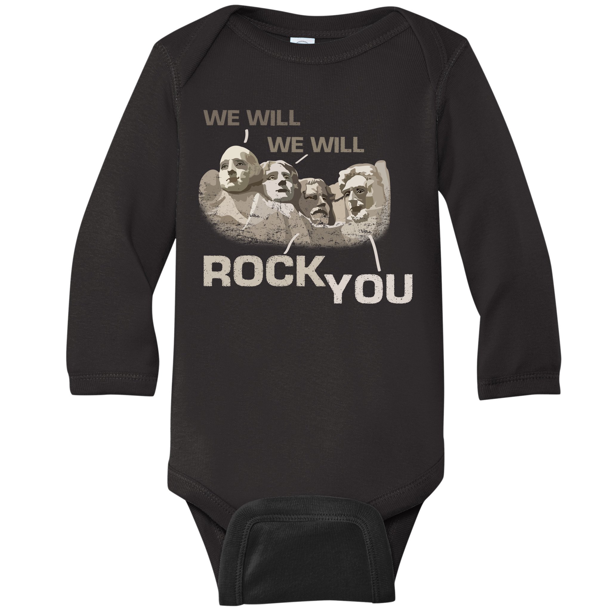 BABY I WILL ROCK YOU Black Baby-T-Shirt 