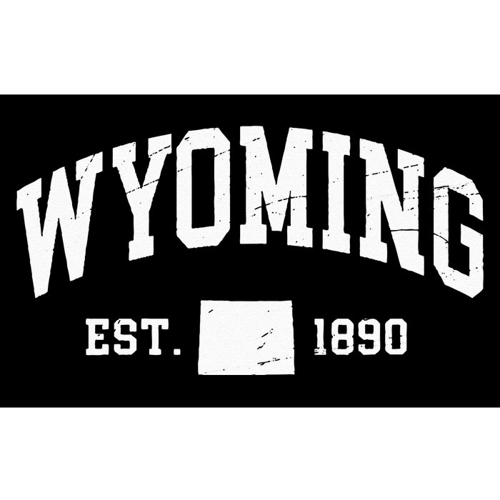 Wyoming Est 1890 Distressed Worn Design Classic Bumper Sticker