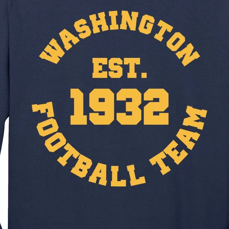 Washington Est. 1932 Football Team Tall Long Sleeve T-Shirt