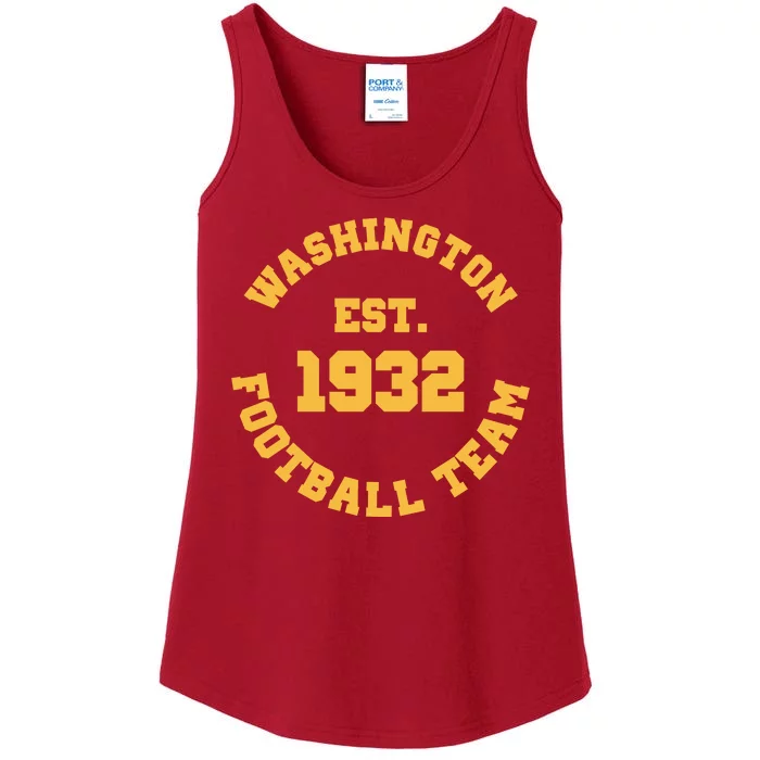 Washington Est. 1932 Football Team Ladies Essential Tank