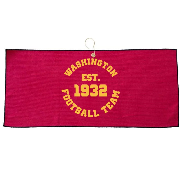 Washington Est. 1932 Football Team Large Microfiber Waffle Golf Towel