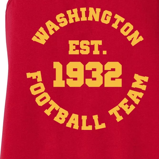 Washington Est. 1932 Football Team Women's Racerback Tank