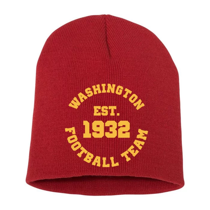 Washington Est. 1932 Football Team Short Acrylic Beanie