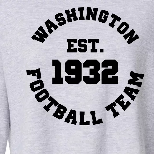 Washington Est. 1932 Football Team Cropped Pullover Crew