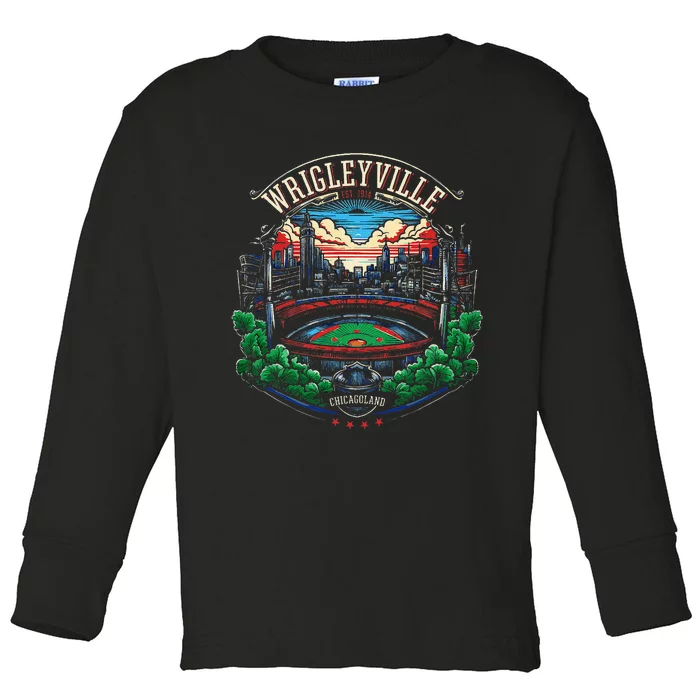 Wrigleyville Est. 1914 Toddler Long Sleeve Shirt