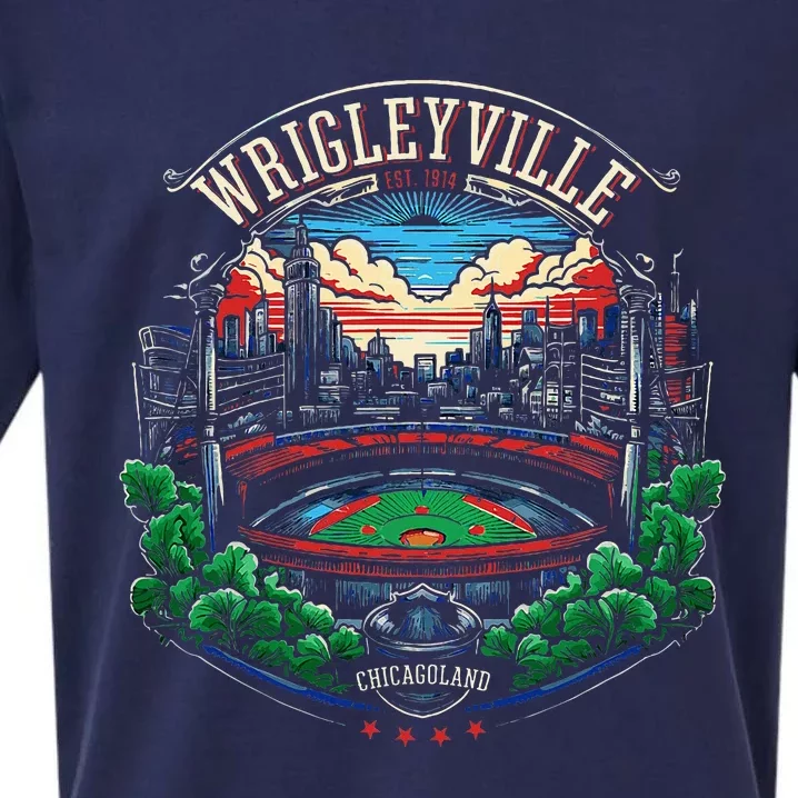 Wrigleyville Est. 1914 Sueded Cloud Jersey T-Shirt