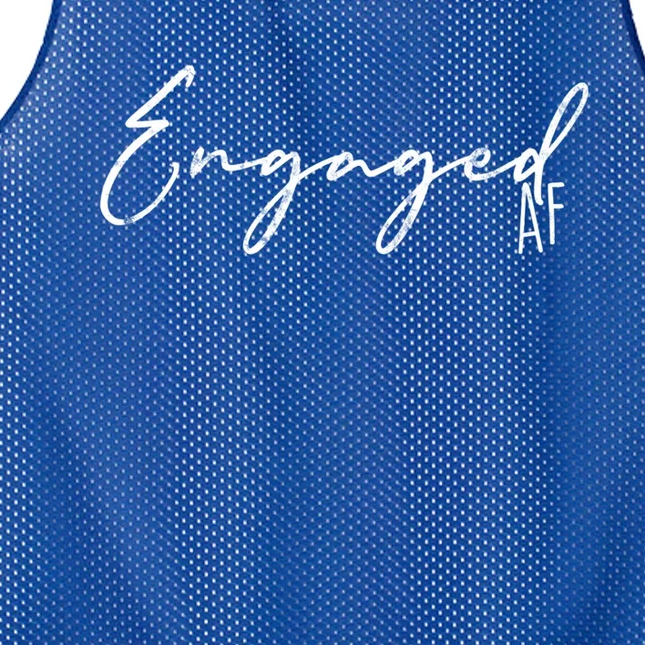 Wo Engaged Af Bridal Engaget Gift Mesh Reversible Basketball Jersey Tank