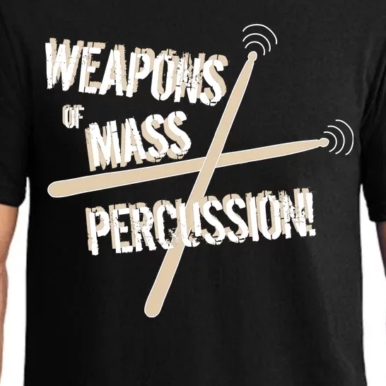 Weapons Of Mass Percussion Funny Drum Drummer Music Band Pajama Set