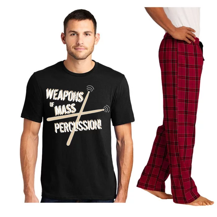 Weapons Of Mass Percussion Funny Drum Drummer Music Band Pajama Set