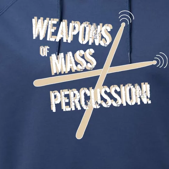 Weapons Of Mass Percussion Funny Drum Drummer Music Band Performance Fleece Hoodie