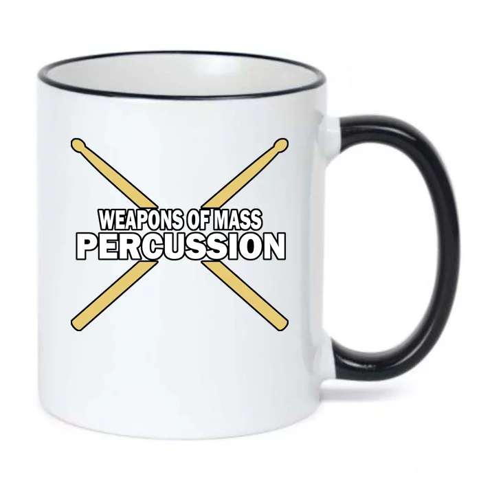 Weapons of Mass Percussion Funny Drummer Black Color Changing Mug