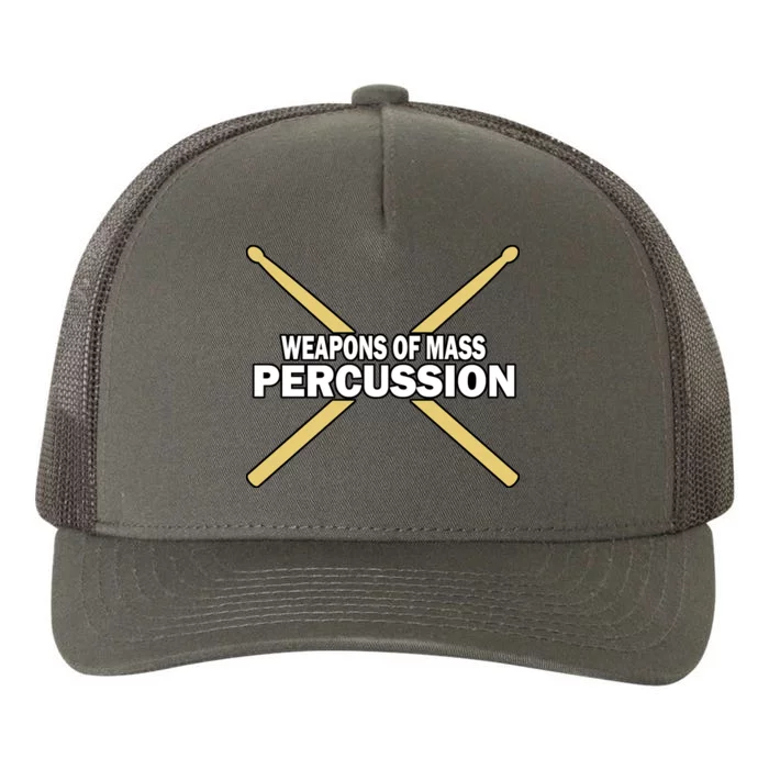 Weapons of Mass Percussion Funny Drummer Yupoong Adult 5-Panel Trucker Hat