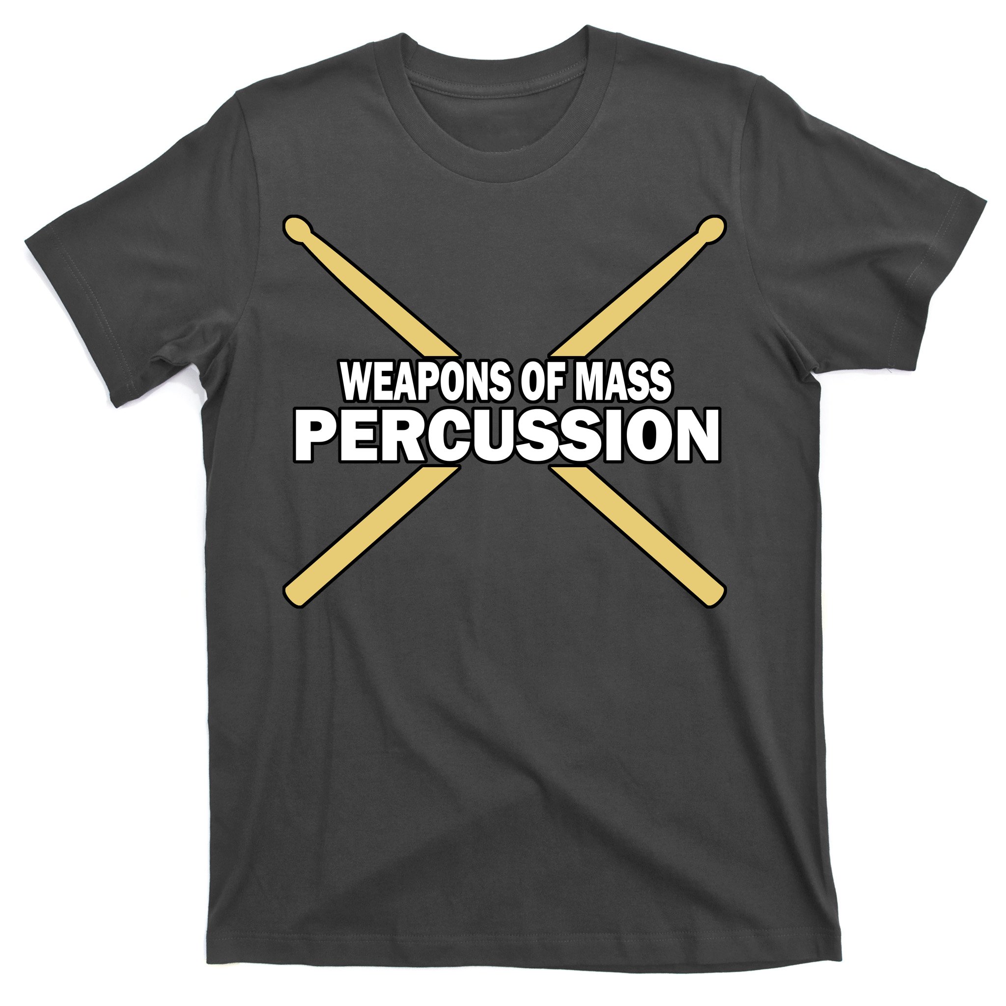 WEAPONS OF MASS PERCUSSION Drummer's Drum Sticks Youth T-Shirt 
