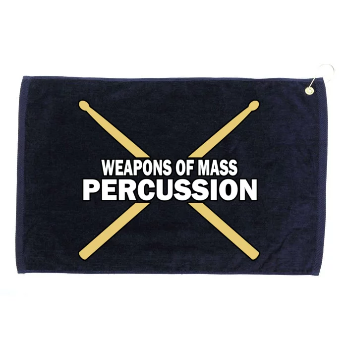 Weapons of Mass Percussion Funny Drummer Grommeted Golf Towel