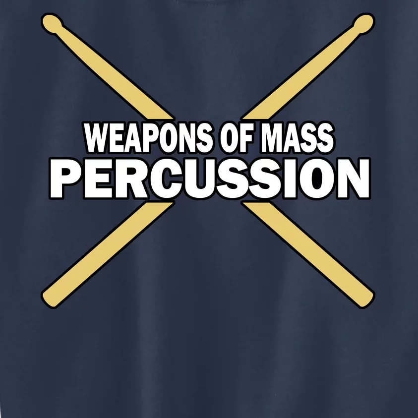 Weapons of Mass Percussion Funny Drummer Kids Sweatshirt