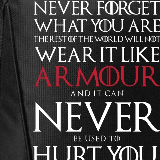 Wear It Like Armour Quote City Backpack