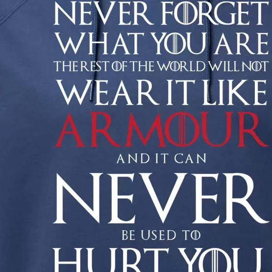 Wear It Like Armour Quote Performance Fleece Hoodie