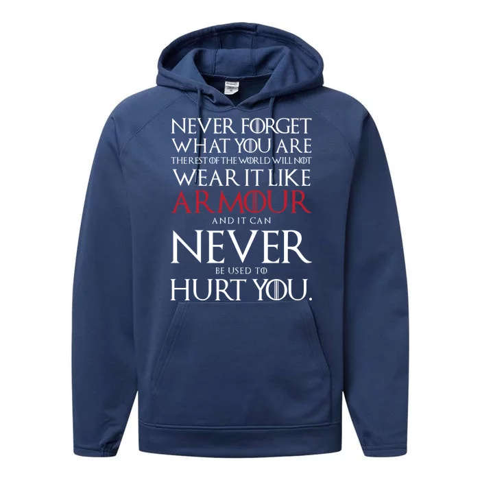 Wear It Like Armour Quote Performance Fleece Hoodie