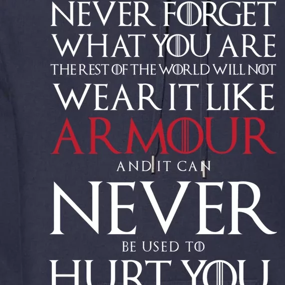 Wear It Like Armour Quote Premium Hoodie