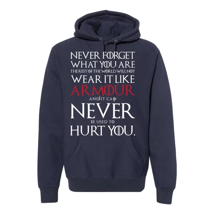 Wear It Like Armour Quote Premium Hoodie