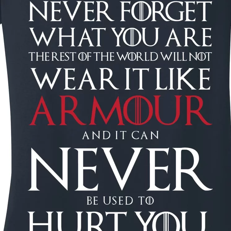 Wear It Like Armour Quote Women's V-Neck T-Shirt