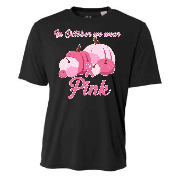 Wear Pin In October Breast Cancer Awareness Autumn Cooling Performance Crew T-Shirt