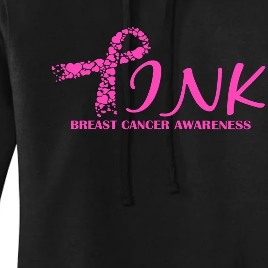 Wear Pink Breast Cancer Awareness Women's Pullover Hoodie