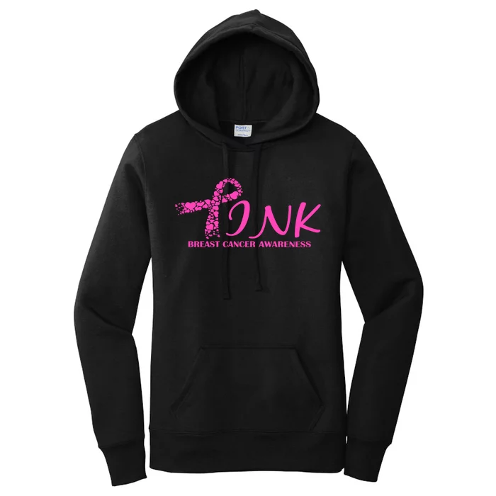 Wear Pink Breast Cancer Awareness Women's Pullover Hoodie