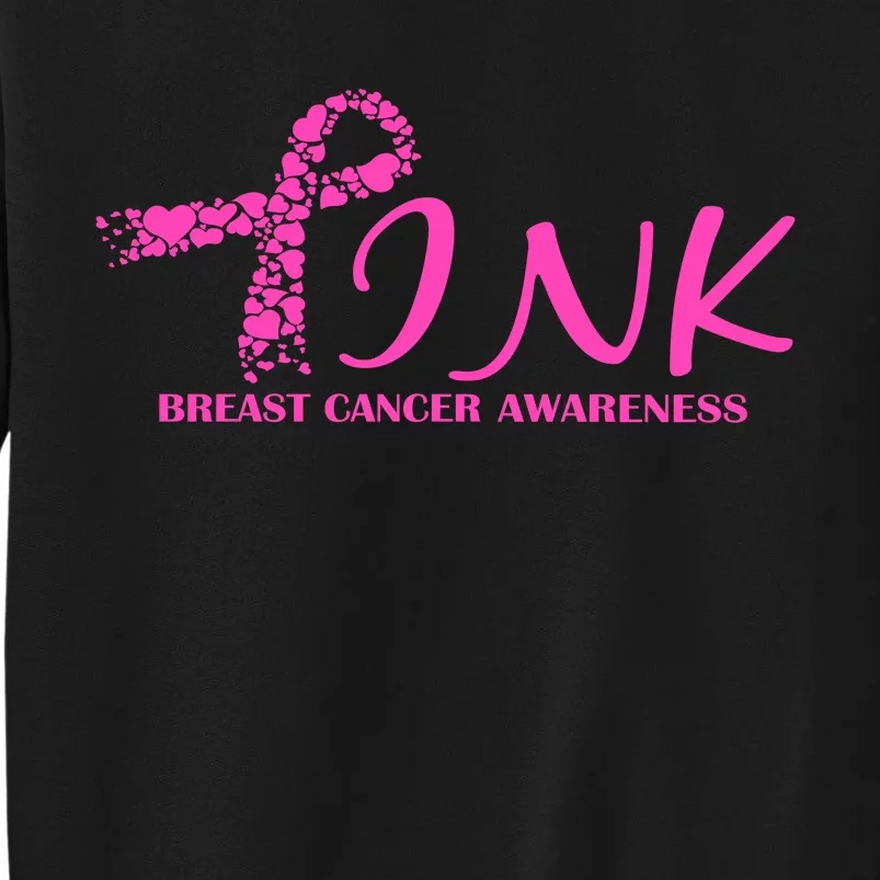 Wear Pink Breast Cancer Awareness Tall Sweatshirt