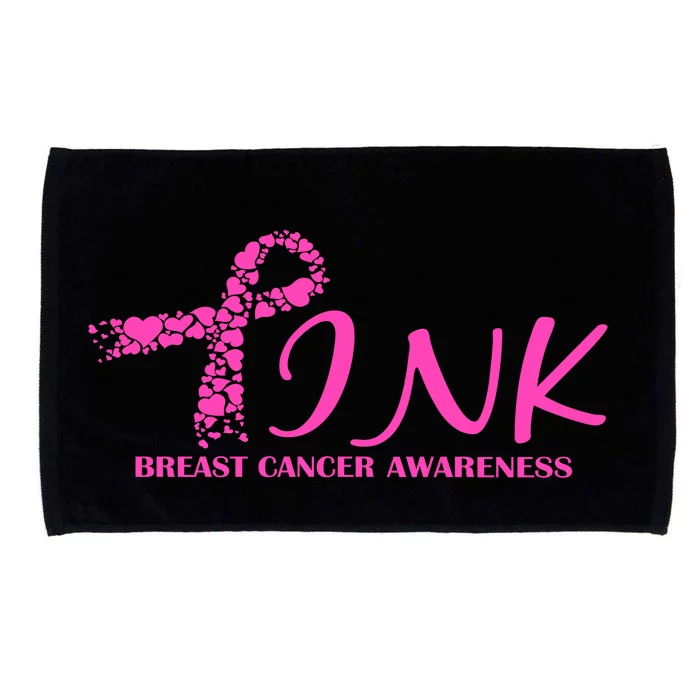 Wear Pink Breast Cancer Awareness Microfiber Hand Towel