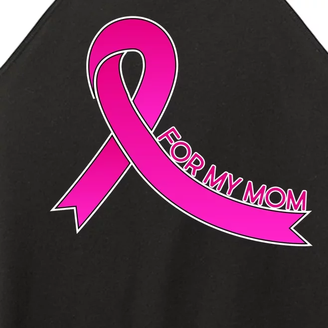 Wear Pink For My Mom Breast Cancer Awareness Women’s Perfect Tri Rocker Tank