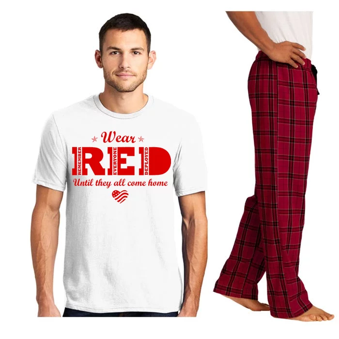 Wear Red Until They All Come Home Pajama Set