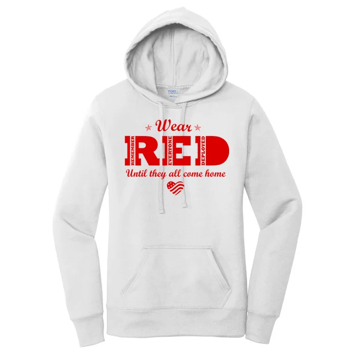 Wear Red Until They All Come Home Women's Pullover Hoodie