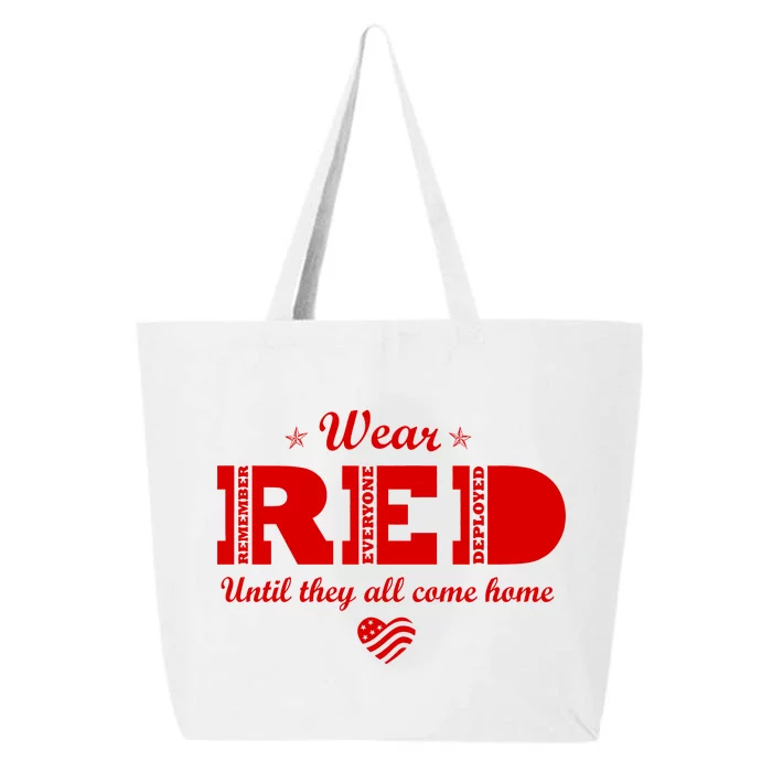 Wear Red Until They All Come Home 25L Jumbo Tote