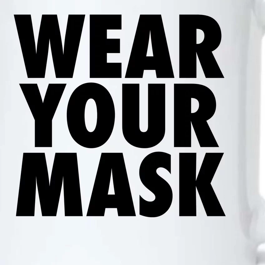 Wear Your Mask Black Color Changing Mug