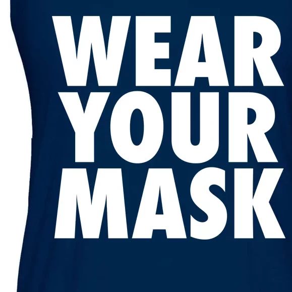 Wear Your Mask Ladies Essential Flowy Tank