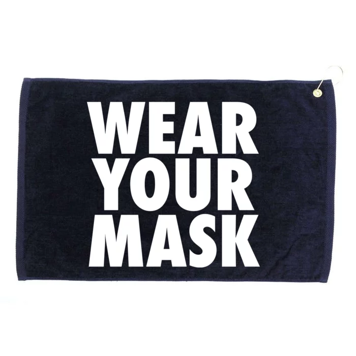 Wear Your Mask Grommeted Golf Towel