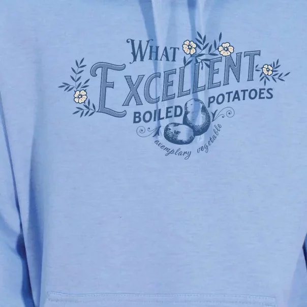 What Excellent Boiled Potatoes Meme Funny Book Lovers Unisex Surf Hoodie