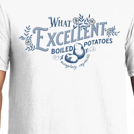 What Excellent Boiled Potatoes Meme Funny Book Lovers Pajama Set