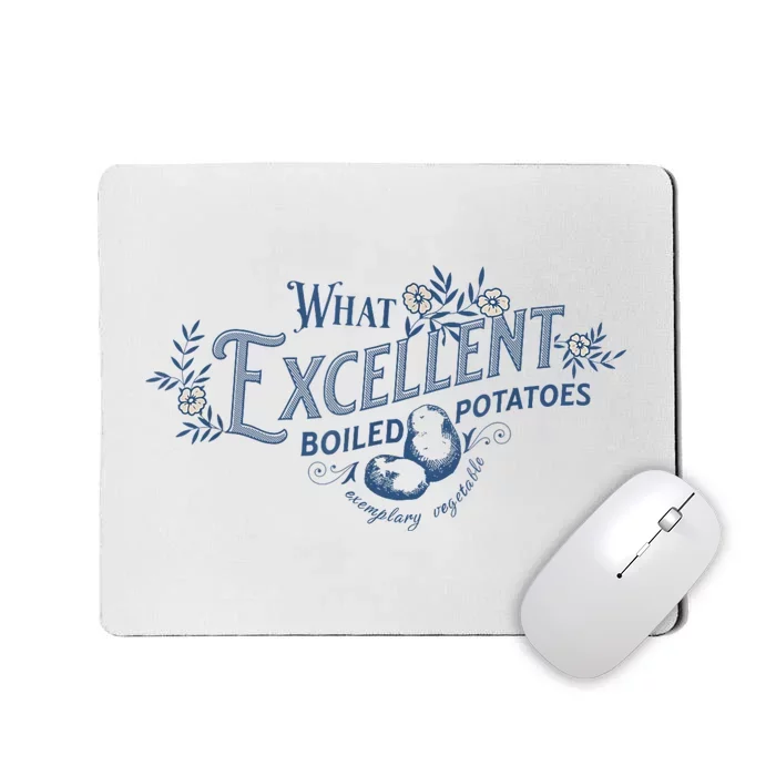 What Excellent Boiled Potatoes Meme Funny Book Lovers Mousepad