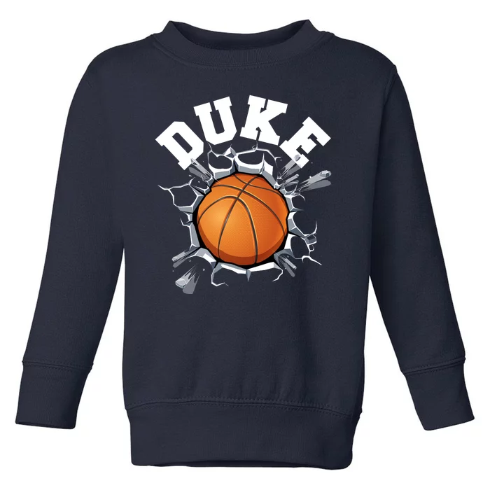 Wall Exploding Basketball Madness College Basketball Fan Toddler Sweatshirt