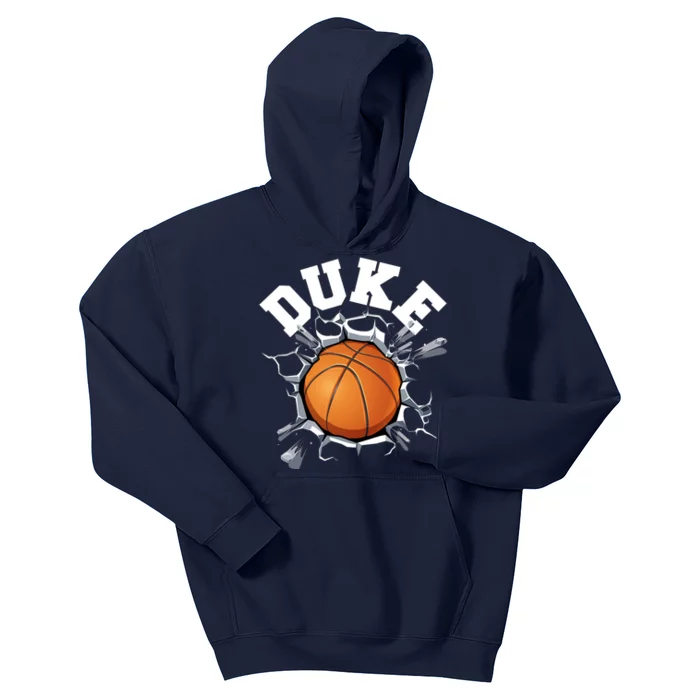 Wall Exploding Basketball Madness College Basketball Fan Kids Hoodie