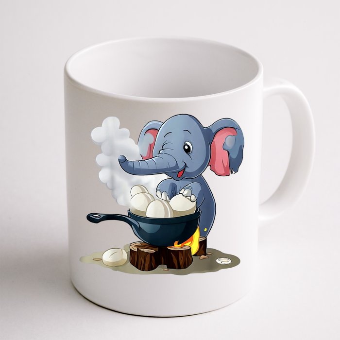 Whimsical Elephant Boiled Egg Front & Back Coffee Mug