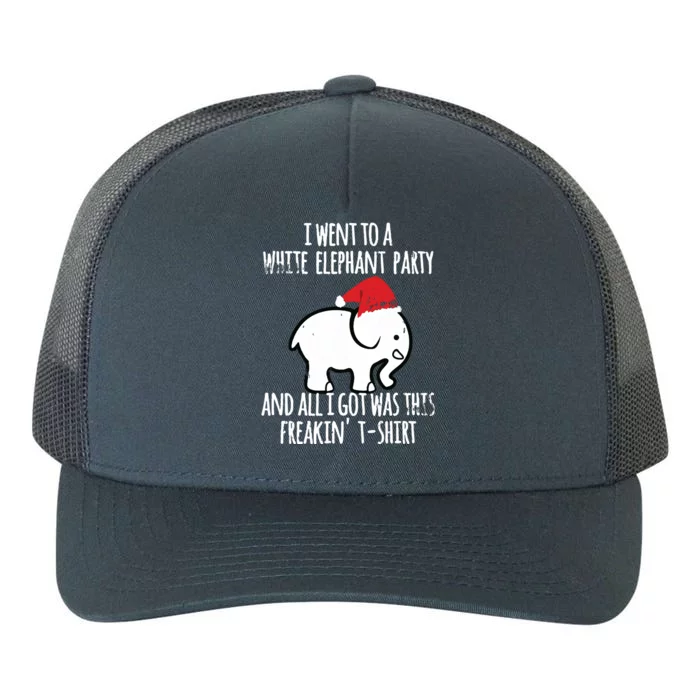 White Elephant Christmas Fun Gift Exchange Contest Yupoong Adult 5-Panel Trucker Hat