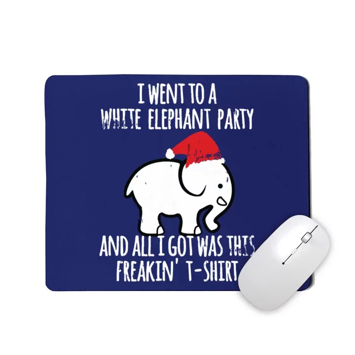 White Elephant Christmas Fun Gift Exchange Contest Mousepad