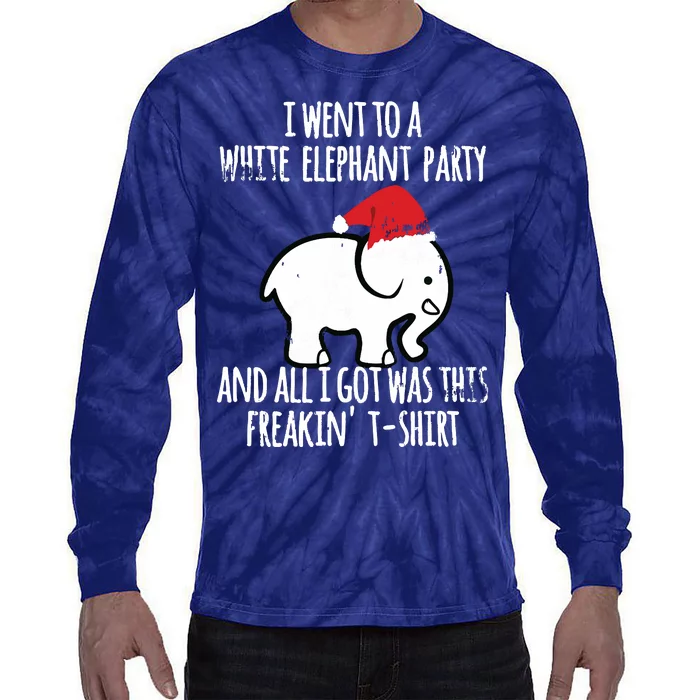 White Elephant Christmas Fun Gift Exchange Contest Tie-Dye Long Sleeve Shirt