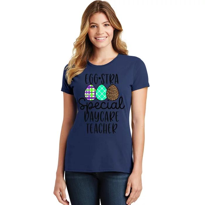 Womens Easter Christian Daycare Teacher Eggstra Women's T-Shirt