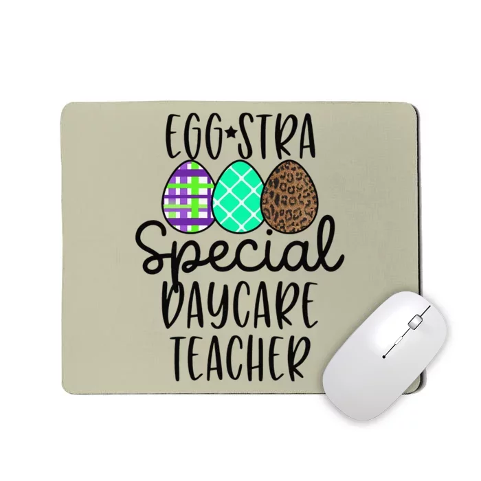 Womens Easter Christian Daycare Teacher Eggstra Mousepad